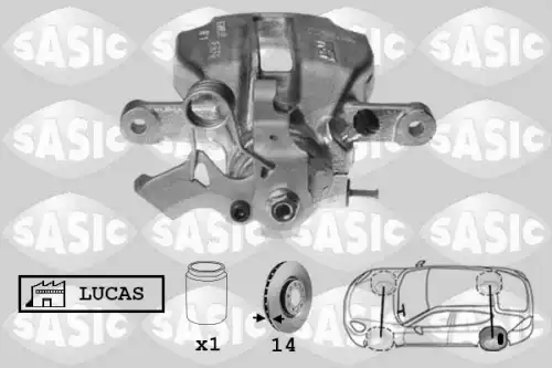 Суппорт тормозной SASIC 6500076
