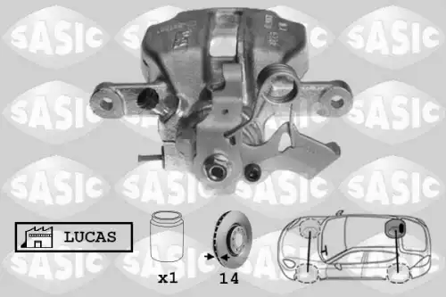 Суппорт тормозной SASIC 6500077