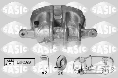 Суппорт тормозной SASIC 6500078