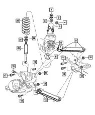 RETAINER SHOCK ABSORBER 5203 8257 DODGE
