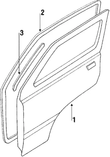 Дверь 251831052B VAG