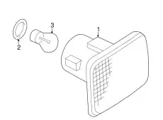 Lamp-auxiliary lighting side repeater XGB100280 LAND ROVER