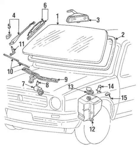 Рычаг стеклоочистителя 191955408C VAG