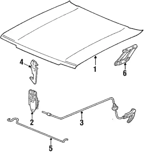 Капот 323823031A VAG