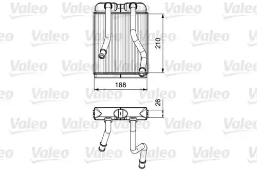 Радиатор печки VALEO 811532