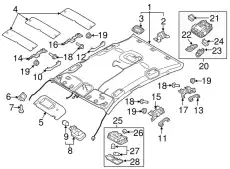 Nut - flange paint clear 1337606001 KIA