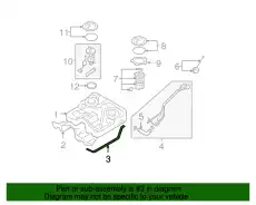 Лев. хомут крепл. топл. бака 312100W100 HYUNDAI