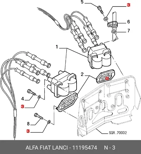 УПЛОТНИТЕЛЬНАЯ ШАЙБА 11195474 ALFA ROMEO