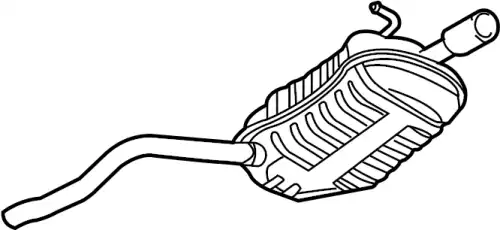 Задний глушитель 8E0253609BC VAG