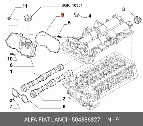 УПЛОТНЕНИЕ 504386827 FIAT