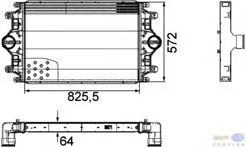 Интеркулер BEHR 8ML 376 760-401