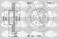 Тормозной диск SASIC 6106263