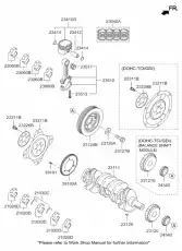 Комплект пары подшипников KIA 230602G500
