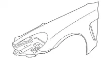 Крыло PORSCHE 97050303201GRV