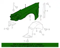Крыло PORSCHE 97050303201GRV