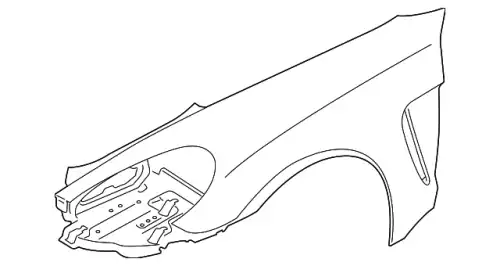 Крыло PORSCHE 97050303201GRV
