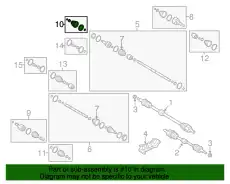 Boot kit-fr axle diff side,rh 495952V2A0 HYUNDAI