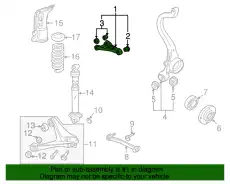 Рычаг подвески VAG 8A0505324B