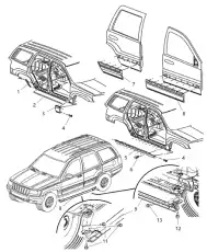RETAINER 5FR56 XXXAB JEEP