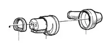 корпус розетки 1363680 VOLVO