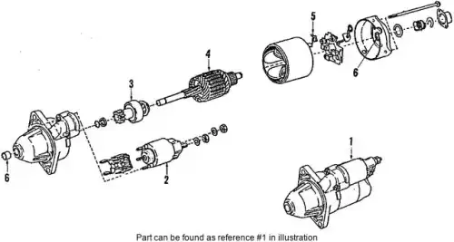 STARTER MOTOR ASSEMBLY 23300AA371 SUBARU