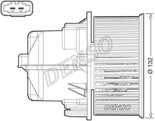 Вентилятор отопителя DENSO DEA33002