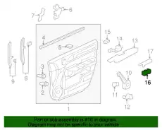 SUB-SWITCH ASSY., POWER WINDOW 35760-SWA-A11 HONDA