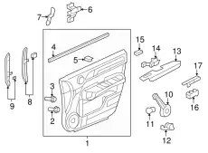 SUB-SWITCH ASSY., POWER WINDOW 35760-SWA-A11 HONDA