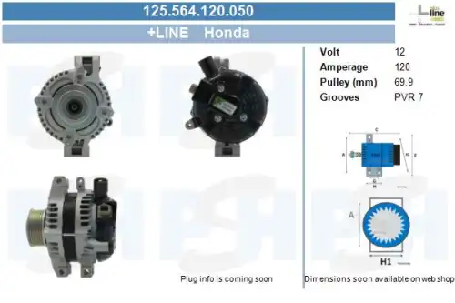 Генератор CV PSH 125.564.120.050