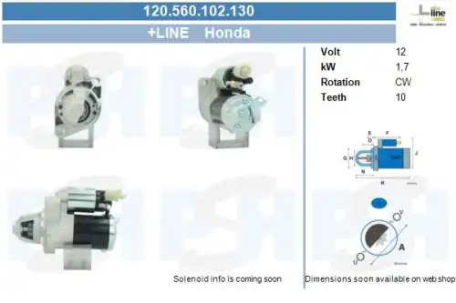 Стартер CV PSH 120.560.102.130