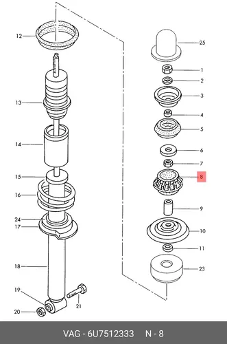 Коврики в салон VAG 6U7512333
