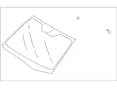GLASS-FRONT WINDOW 65009FJ091 SUBARU
