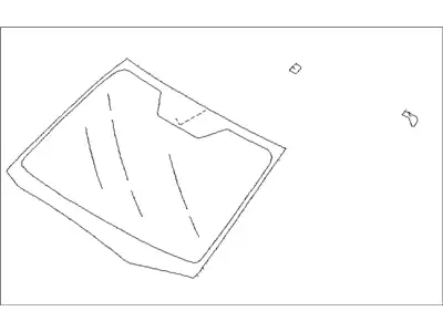 GLASS-FRONT WINDOW 65009FJ091 SUBARU