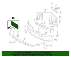 Кронштейн номерного знака чёрный satinschwarz 8E0807285F 3FZ VAG