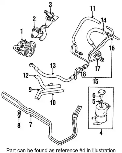 Бачки гидроусилителя руля MITSUBISHI MB864889