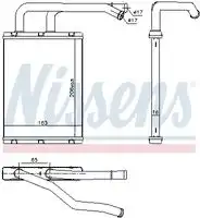 Радиатор кондиционера (конденсатор) NISSENS 707176