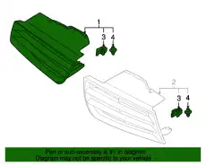 Решетка радиатора MITSUBISHI MN133244