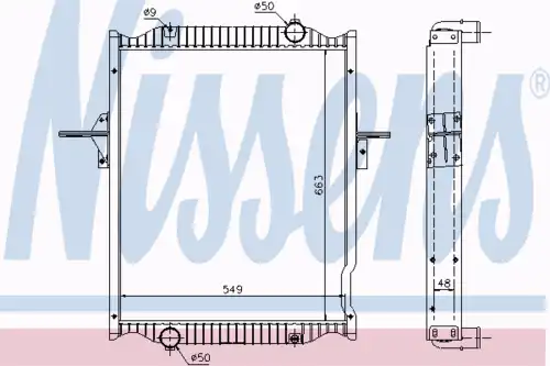 Радиатор кондиционера (конденсатор) NISSENS 63781A