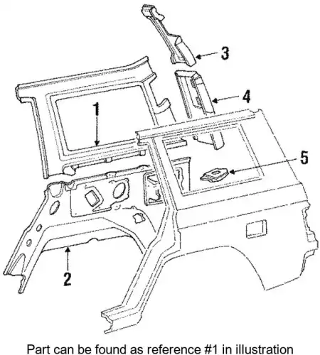 Крыло MITSUBISHI MB593622