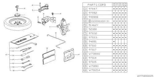 PLUG WRENCH 97016AA000 SUBARU