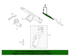 Щетка стеклоочистителя 4D1955425A VAG