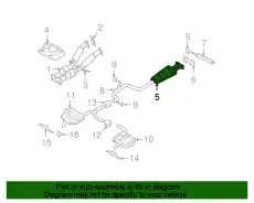 глушитель передний 30742415 VOLVO