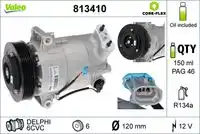 Компрессор, кондиционер 813410 VALEO