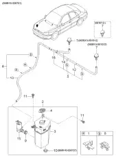 Резиновый кожух 0K24076678 KIA
