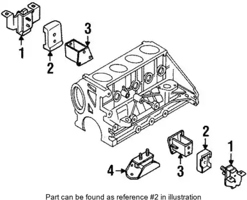 COVER, ENG MTG 8-97139-277-0 ISUZU