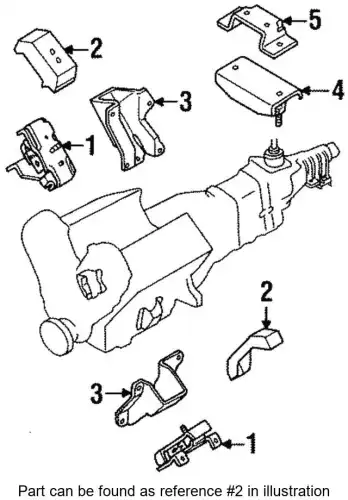 COVER, ENG MTG 8-97257-618-0 ISUZU