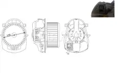 Вентилятор отопителя MAHLE AB 258 000S