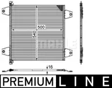 Конденсер кондиционера AC 121 000P MAHLE