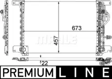 Радиатор кондиционера (конденсатор) MAHLE AC 283 000P