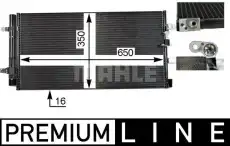 Конденсер кондиционера AC 738 000P MAHLE